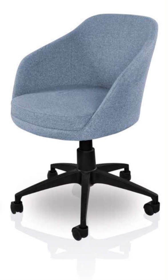 Upho lst ered Swivel Chai