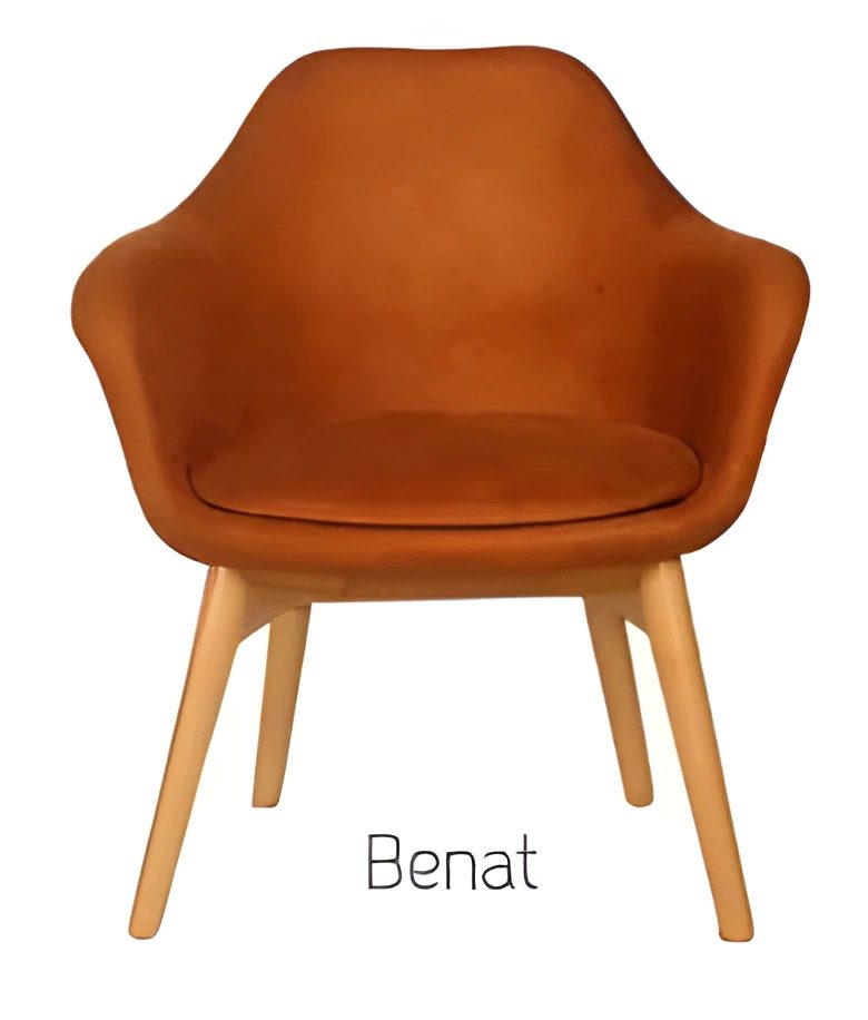 Upholstered Breakout/cafe Chair ("benat")