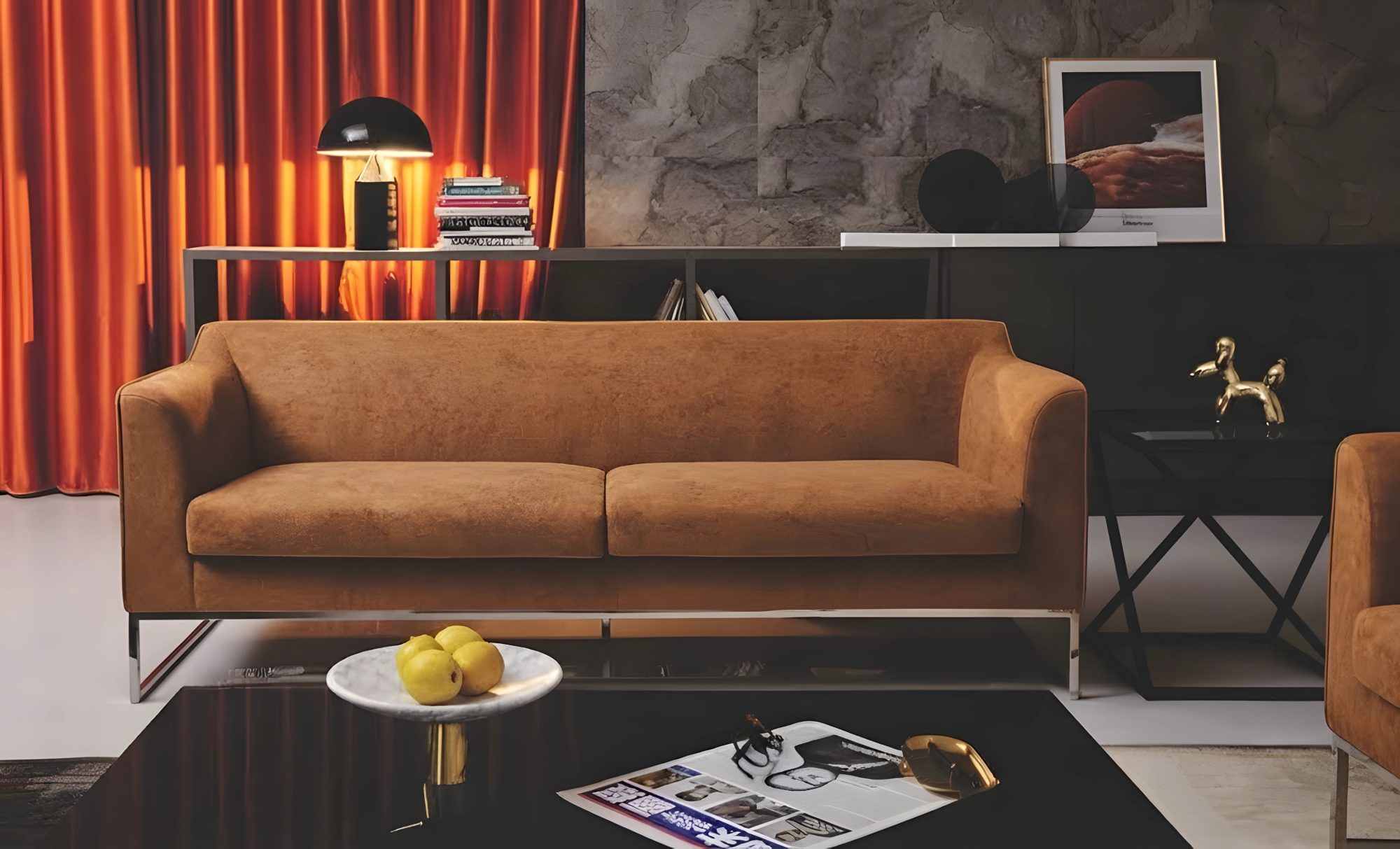 Upholstered 1-seater Sofa or Lounge Chair