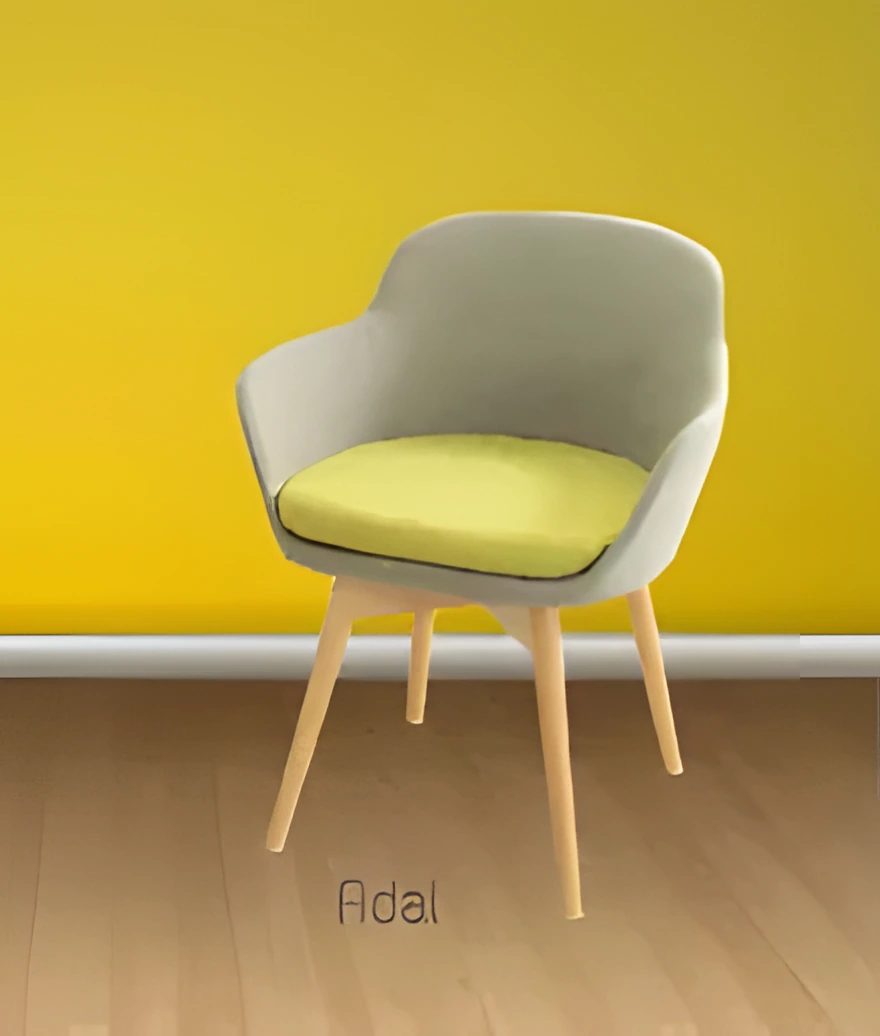 Upholstered Breakout/cafe Chair ("adal")